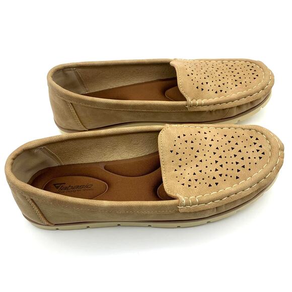 Loafer Flats Womens Size 8.5 Brown Faux Suede Slip On - Picture 5 of 6